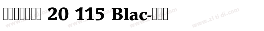 阿里巴巴晋思体 20 115 Blac字体转换